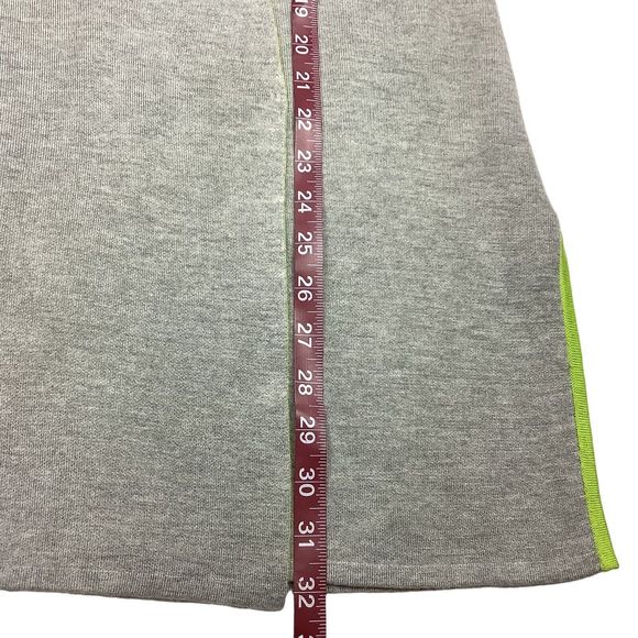 OST Knit Gray Green Open Front Long Oversize Sweater Vest Women's Size S Small - Picture 10 of 16